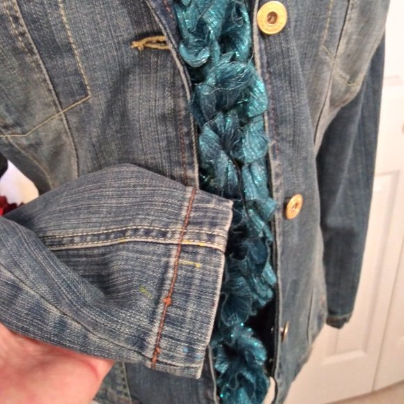 644 jeaniemade Size Med. Bandolinoblu Jacket - Picture 4 of 4